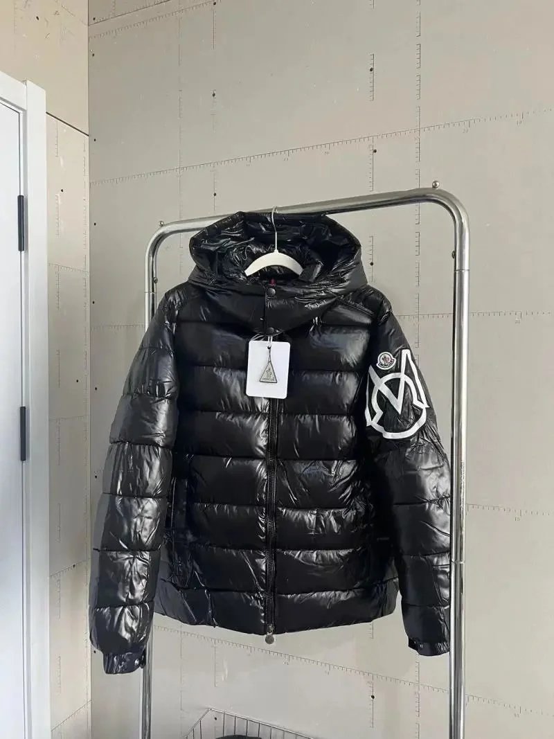 Moncler Down Jackets Hooded color-block puffer jacket — 13
