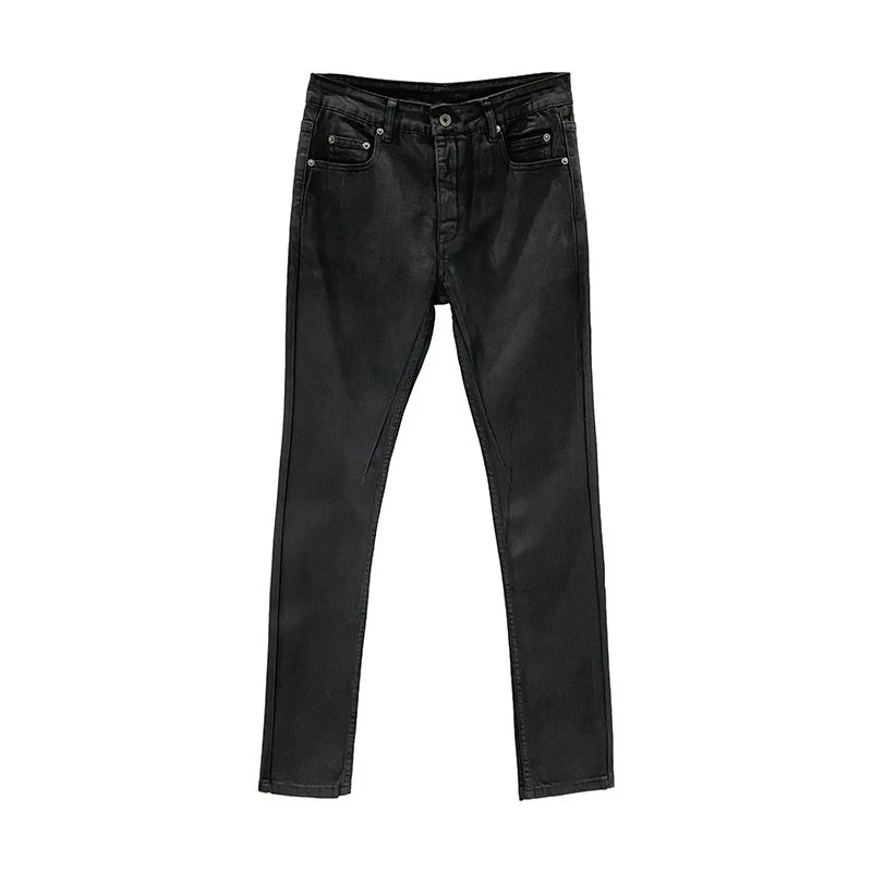 Rick Owen Waxed Detroit Cut Denim