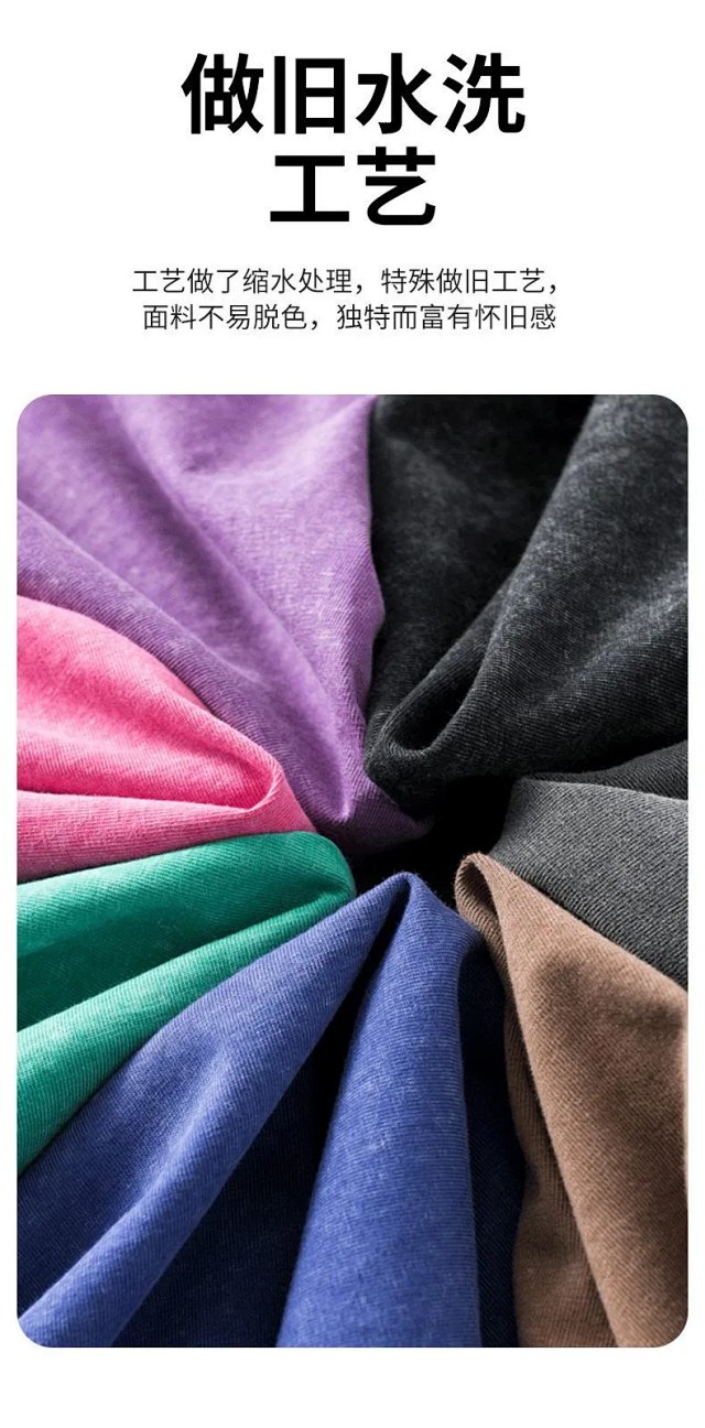 230g solid color T-shirt: seller detail photo 4