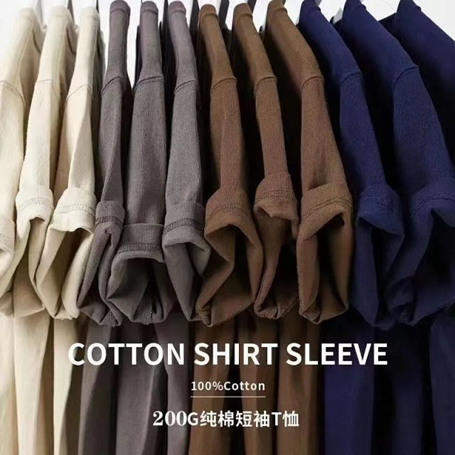 200g solid color T-shirt: seller detail photo 4