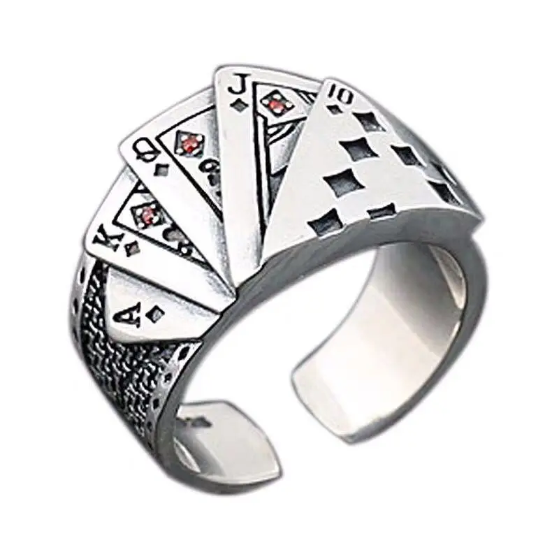 Anillo Plata S925 Negro/Plateado