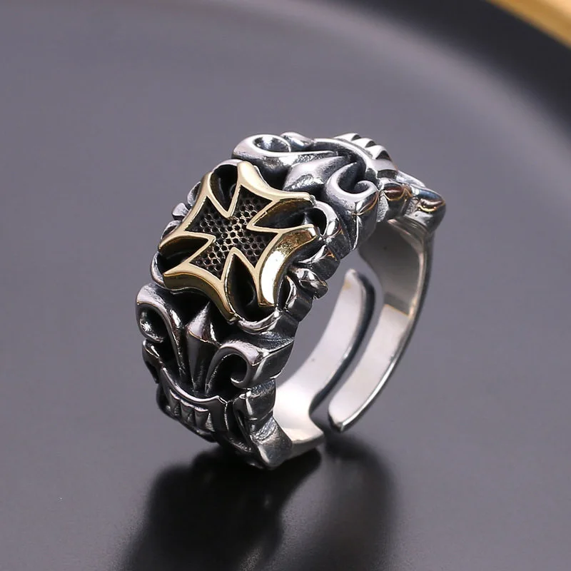 Anillo Fashion S925 Plata/Negro