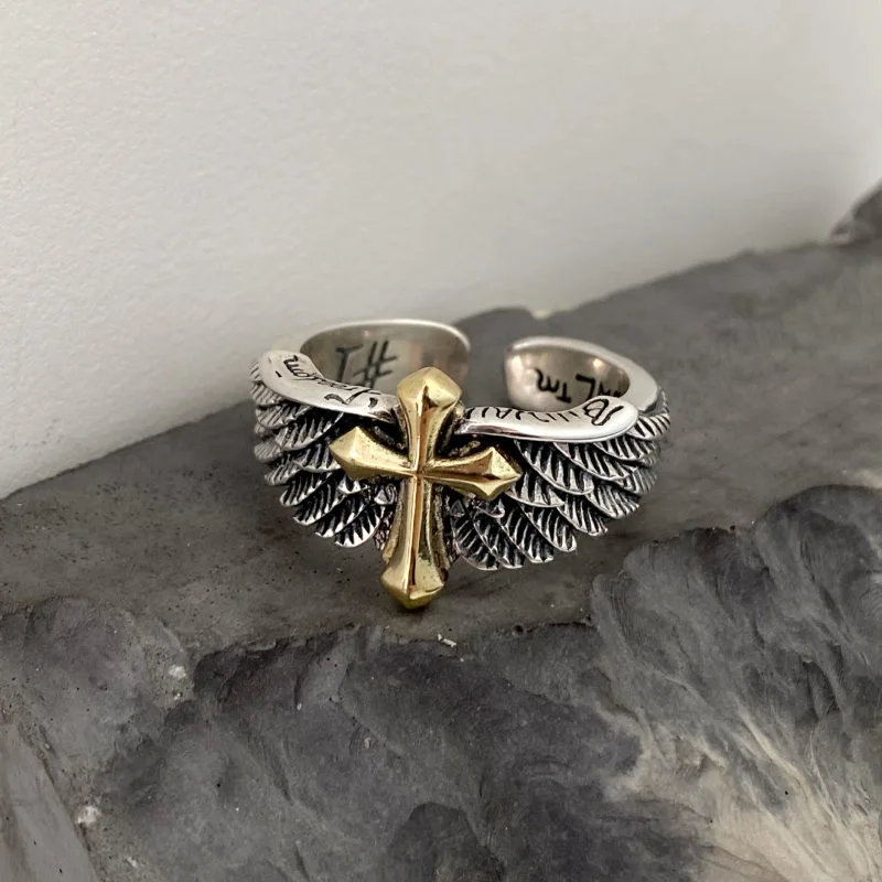 Anillo Plata S925 Negro/Plateado