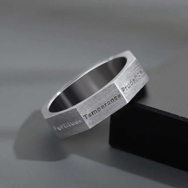 Anillo Fashion Plata S925 / Negro Plateado