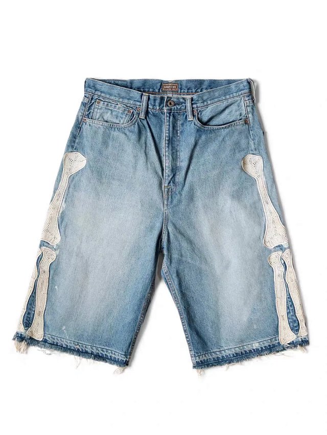 Bone Embroidery Shorts: seller detail photo 3