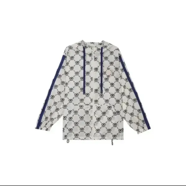 Dior Oblique Embossed White Zip-Up Jacket - 7