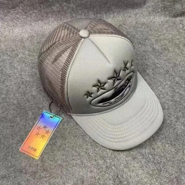 Off-White x Virgil Abloh Star Motif Mesh Back Cap Gray Baseball Cap - 1