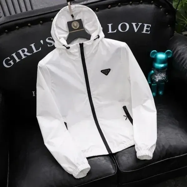 Dior Oblique Embossed White Zip-Up Jacket - 8