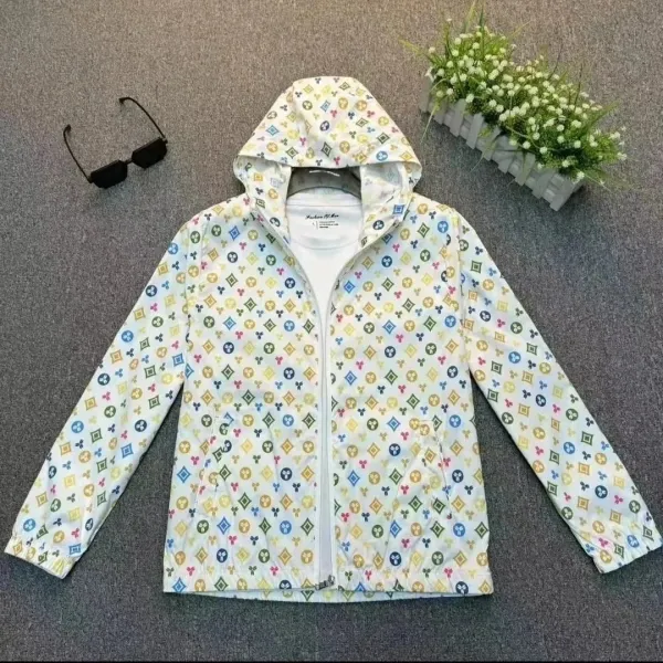 Louis Vuitton Monogram Multicolor Print Hooded Windbreaker - 1