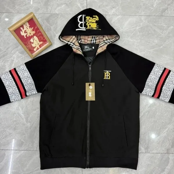 Burberry Monogram Hoodie Black - 1