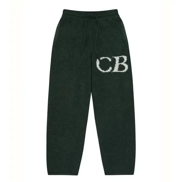 Comme des Garçons Play CB Logo Sweatpants Army Green - 1