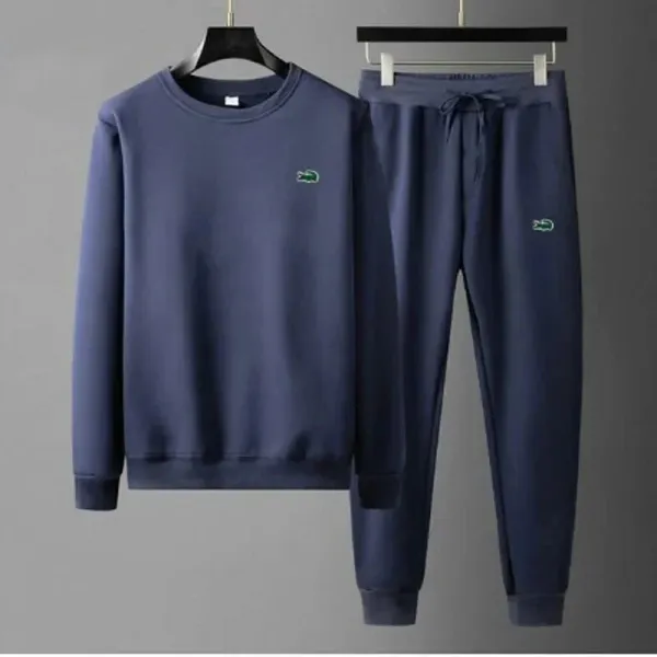 Lacoste Classic Navy Sweatshirt and Jogger Set - 1