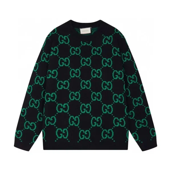 Gucci GG Monogram Knit Sweater Beige - 10