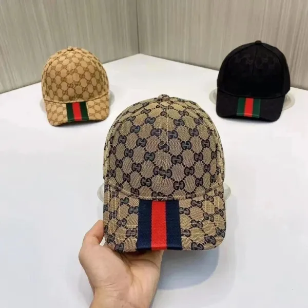 Gucci GG Marmont Baseball Cap Beige and Black - 1