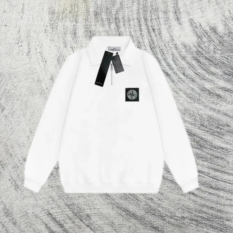 Stone Island White Cotton Polo Shirt - 4