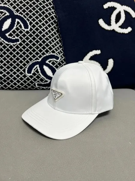 Prada Triangle Logo Baseball Cap Black - 3