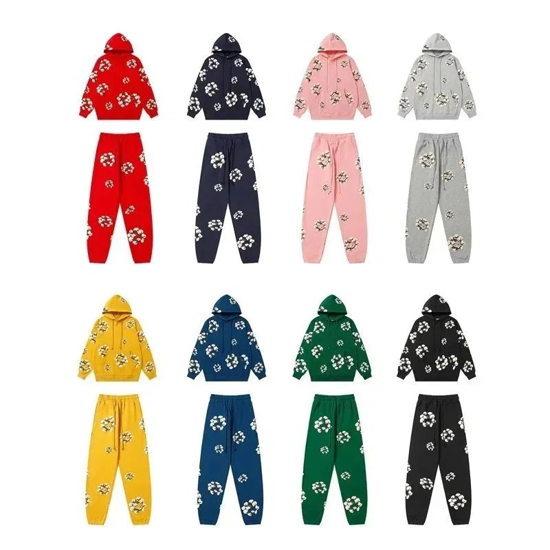 Floral Print Hoodie & Jogger Set [24 styles]