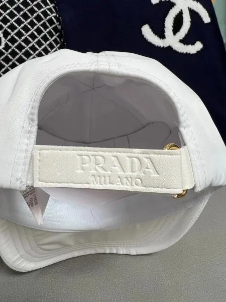 Prada Triangle Logo Baseball Cap Black - 6