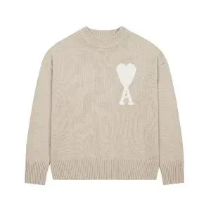 Ami Paris Heart Balloon Sweater Mint Green Sweater - 6