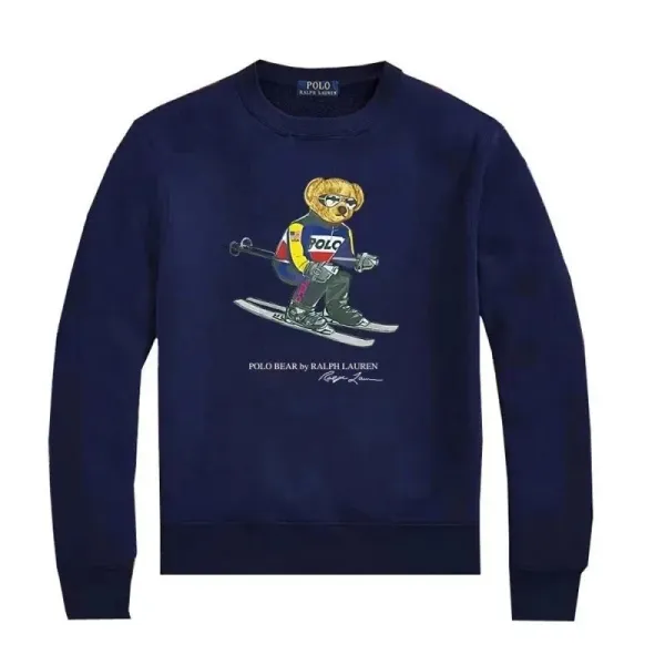 Ralph Lauren Polo Bear Graphic Navy Hoodie - 7