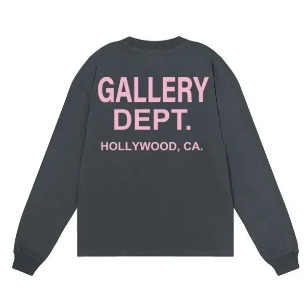 Gallery Dept. Oversized Long-Sleeve Tee Charcoal Gray - 1