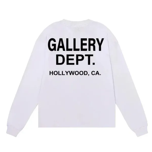 Gallery Dept. Hollywood Long-Sleeve T-Shirt White - 1