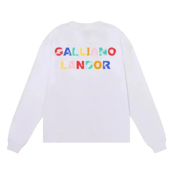 Galliano Landor Multicolor Graphic Long-Sleeve T-Shirt - 1
