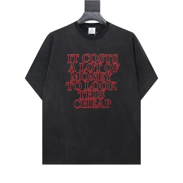 Off-White It Costs A Lot Of Money To Look This Cheap Black T-Shirt - 1