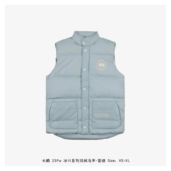 Canada Goose Icefield Vest Blue Green Down Vest - 1