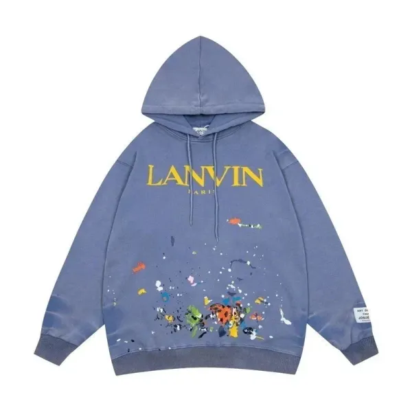 Lanvin x Jorune Art Splash Hoodie Blue - 1
