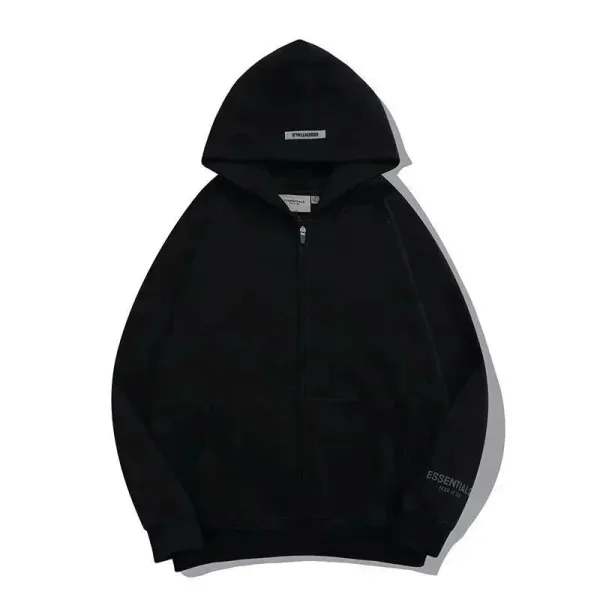 Fear of God Essentials Black Hoodie - 10