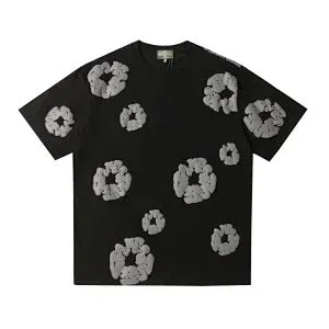 Off-White Floral Print Orange Cotton Set - 10