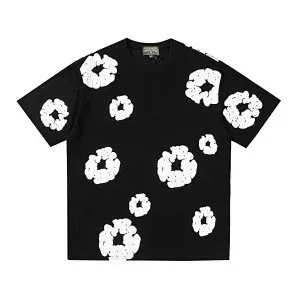 Off-White Floral Print Orange Cotton Set - 12