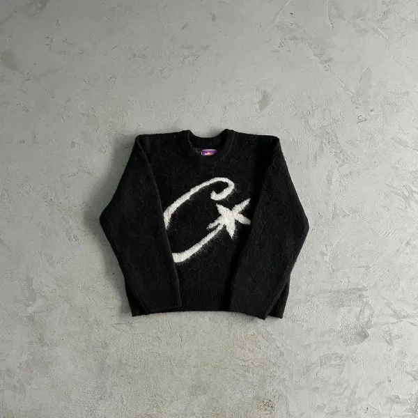 Champion C Star Knit Sweater Black - 1