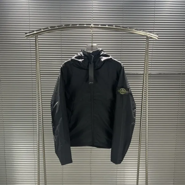 Stone Island Shadow Project Black Windbreaker Jacket - 1