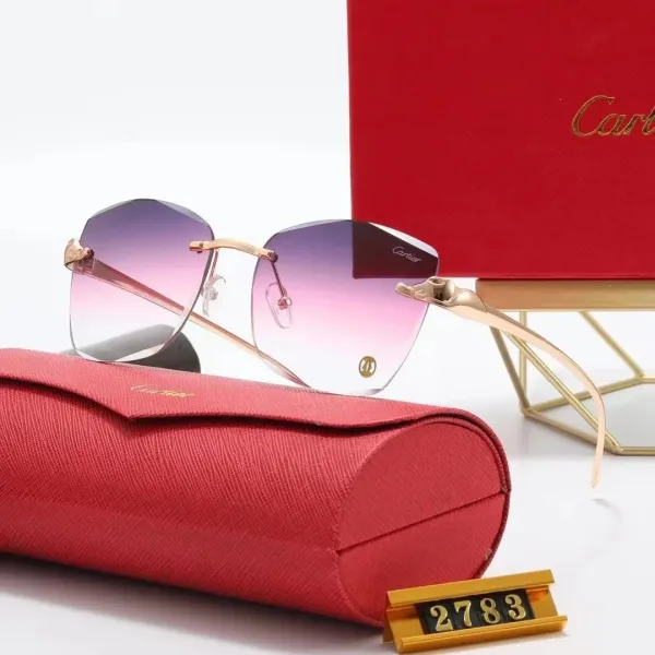Cartier Panthère De Cartier Gradient Pink Purple Sunglasses - 1