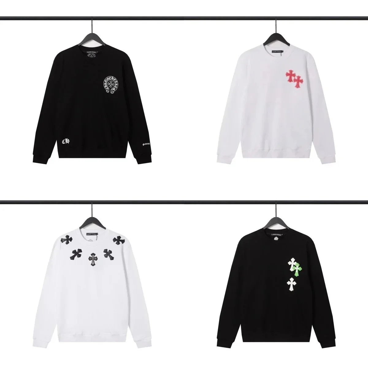 Chrome Hearts Cross Sweatshirts [8 styles]