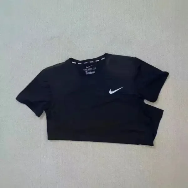 Nike The Nike Tee Black Cropped T-Shirt - 1
