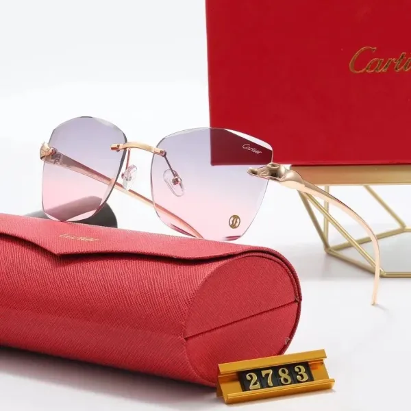 Cartier Panthère De Cartier Gradient Pink Gold Sunglasses - 1