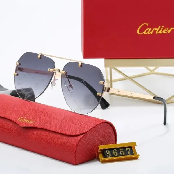 Cartier Santos de Cartier Rimless Gradient Sunglasses - 1