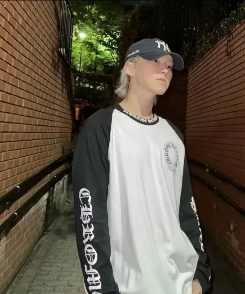 Chrome Hearts Long Sleeve Raglan T-Shirt White/Black - 6