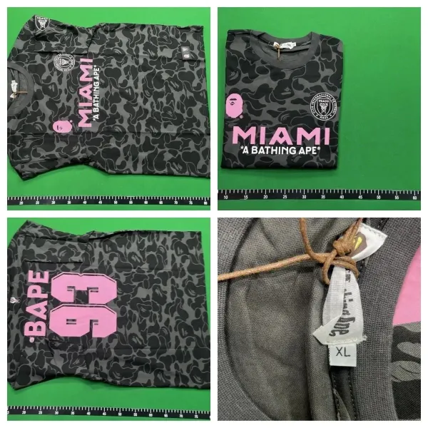 A Bathing Ape x Inter Miami CF Camo Jersey and Shorts Set White - 4