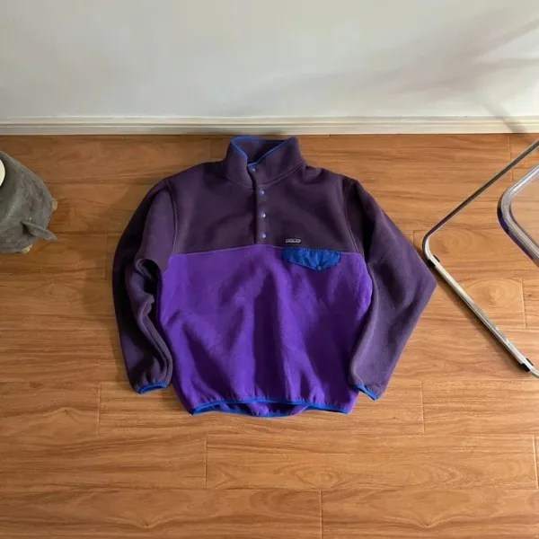 Patagonia Synchilla Snap-T Fleece Pullover Purple/Deep Purple - 1