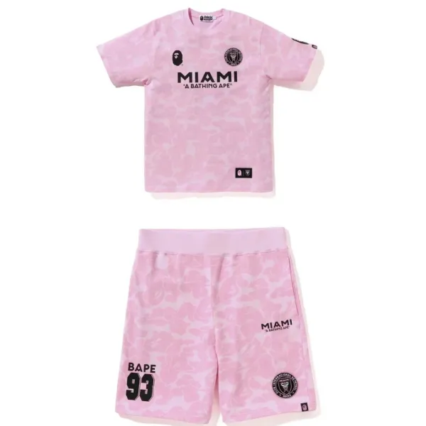 A Bathing Ape x Inter Miami CF Pink Camo Jersey Set - 1