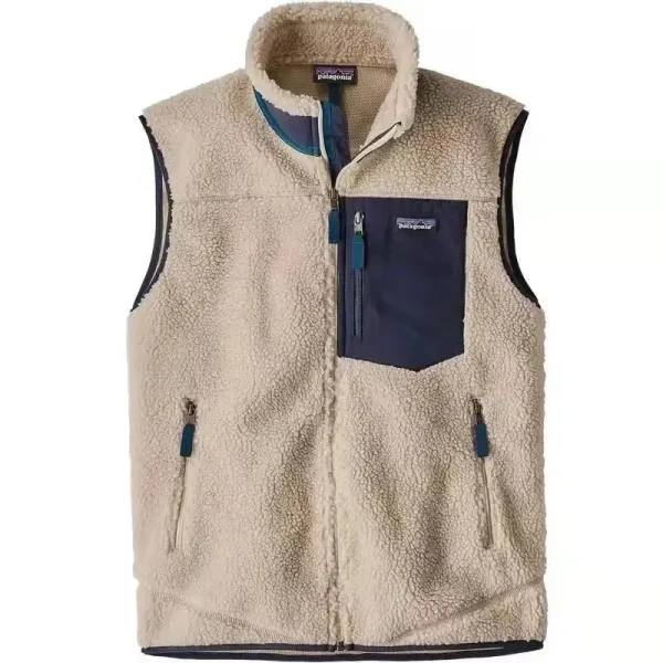 Patagonia Better Sweater Fleece Vest Beige/Navy Vest - 1