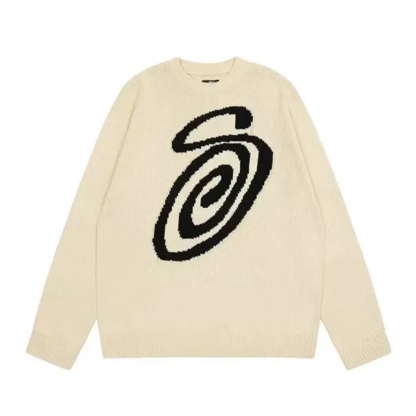 Stüssy Oversized Logo Knit Sweater Red - 10