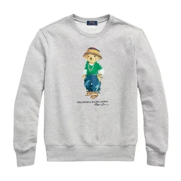 Polo Ralph Lauren Polo Bear Graphic Heather Gray Hoodie - 1