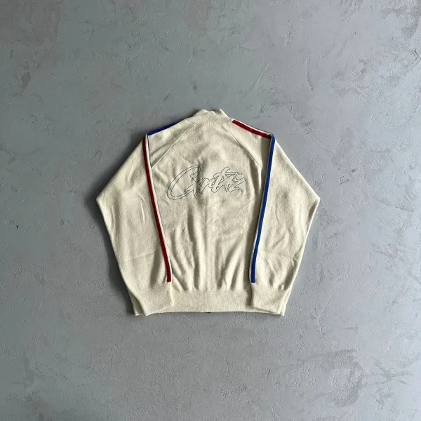 Gucci Track Jacket Beige with Red and Blue Stripes Outerwear - 6