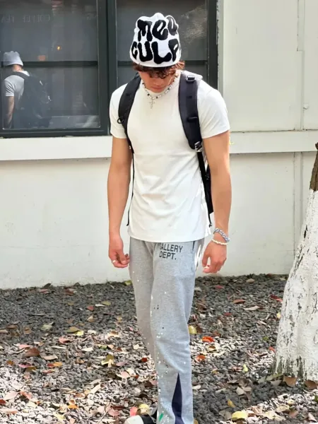 DEPT. Paint Splatter Sweatpants Gray - 6