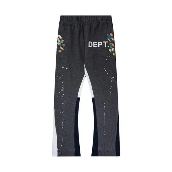 DEPT. Paint Splatter Sweatpants Gray - 1